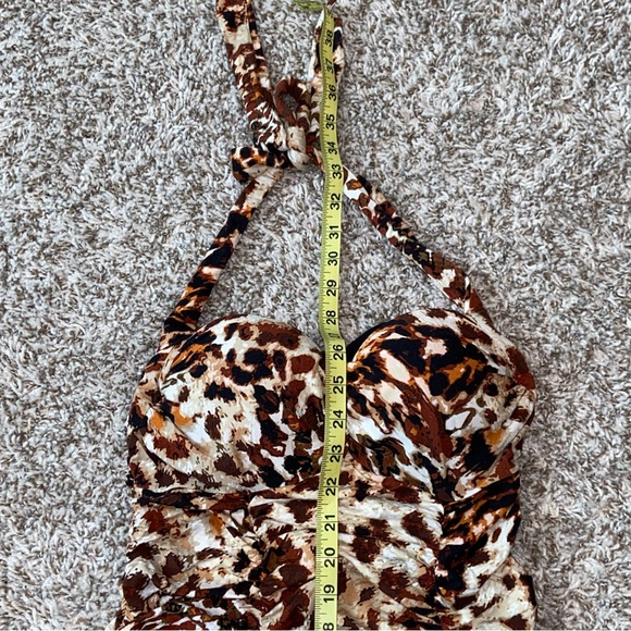 VICTORIA’S SECRET Bra Top Animal Print Ruche Dress - Picture 7 of 8